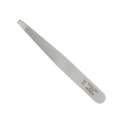 Pinzette, schräge Spitze, 9.5 cm