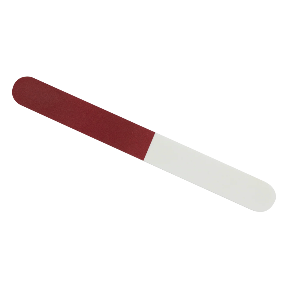 Polierfeile - drei Poliergrade - glänzende Nägel - rot
