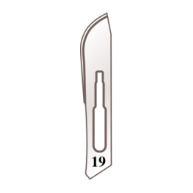 Skalpellhalter Klingen Nr. 19 für Griff Nr. 4