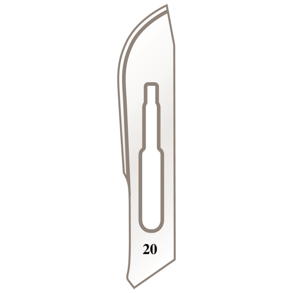 Skalpellhalter Klingen Nr. 20 für Griff Nr. 4