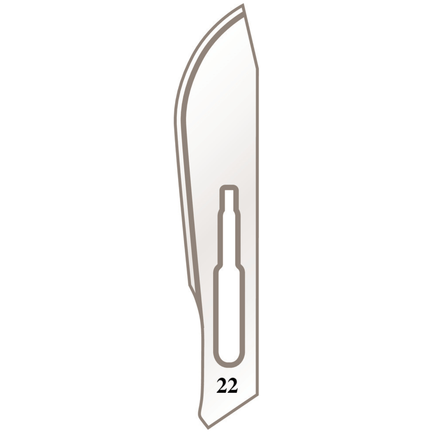 Skalpellhalter Klingen Nr. 22 für Griff Nr. 4