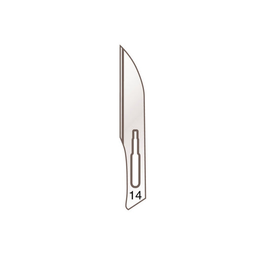 Skalpellklingen Nr. 14 für Griff Nr. 3 – Karbonstahl