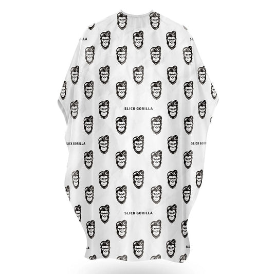 Slick Gorilla Barber Cape - White