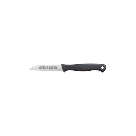 Solinger Gemüsemesser 3 Zoll schwarz mit gerader Klinge