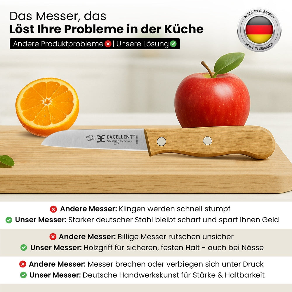 Solinger Küchenmesser - gerade Schneide
