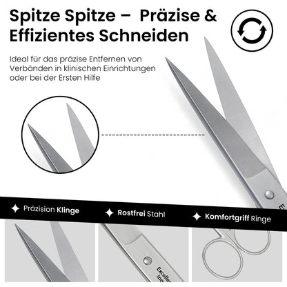 Verbandsschere Schneide spitz