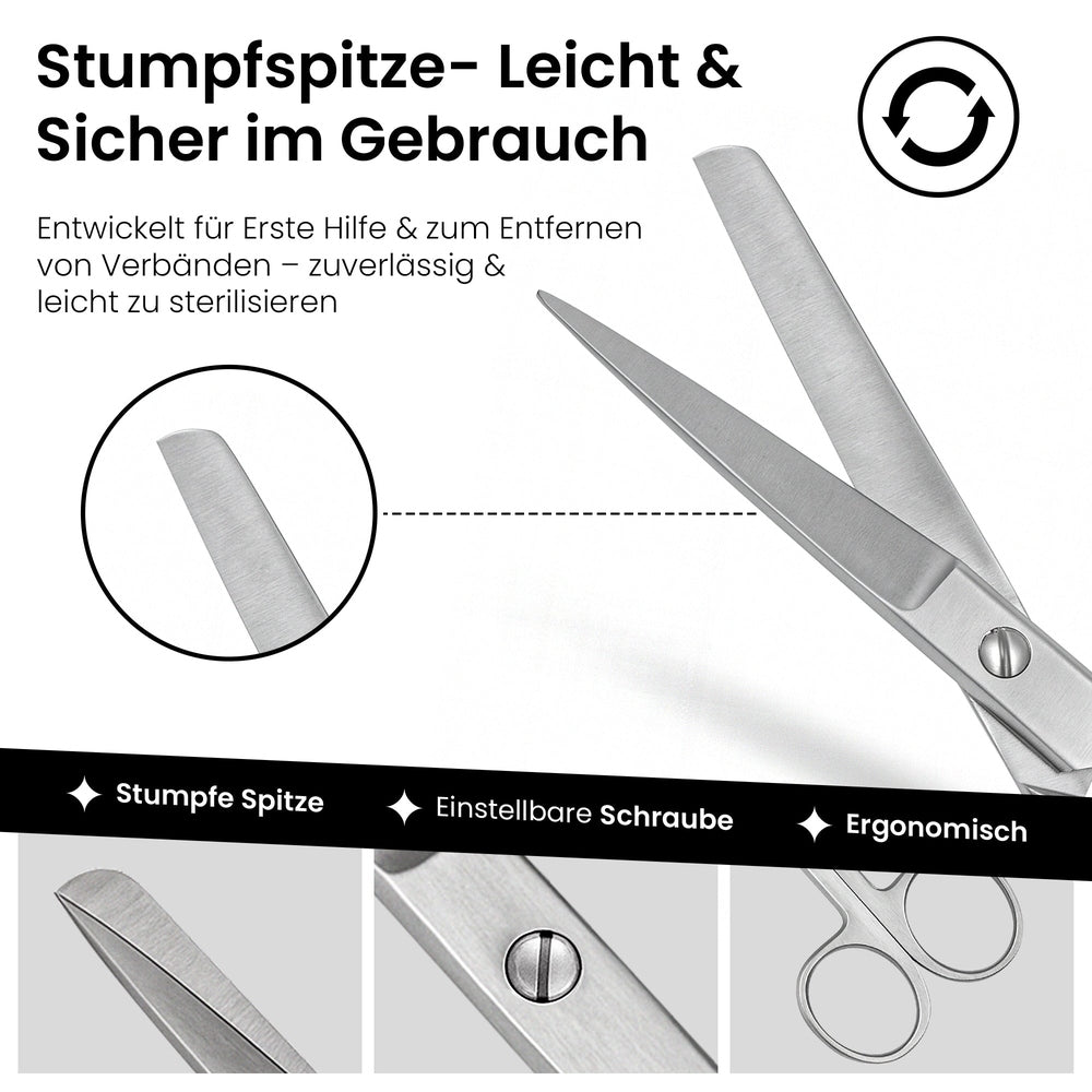 Verbandsschere - Schneide stumpf