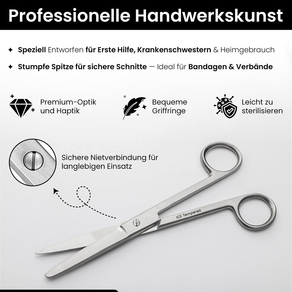 Verbandsschere - Schneide stumpf