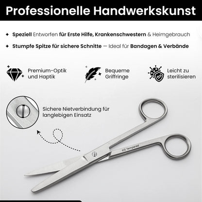 Verbandsschere - Schneide stumpf