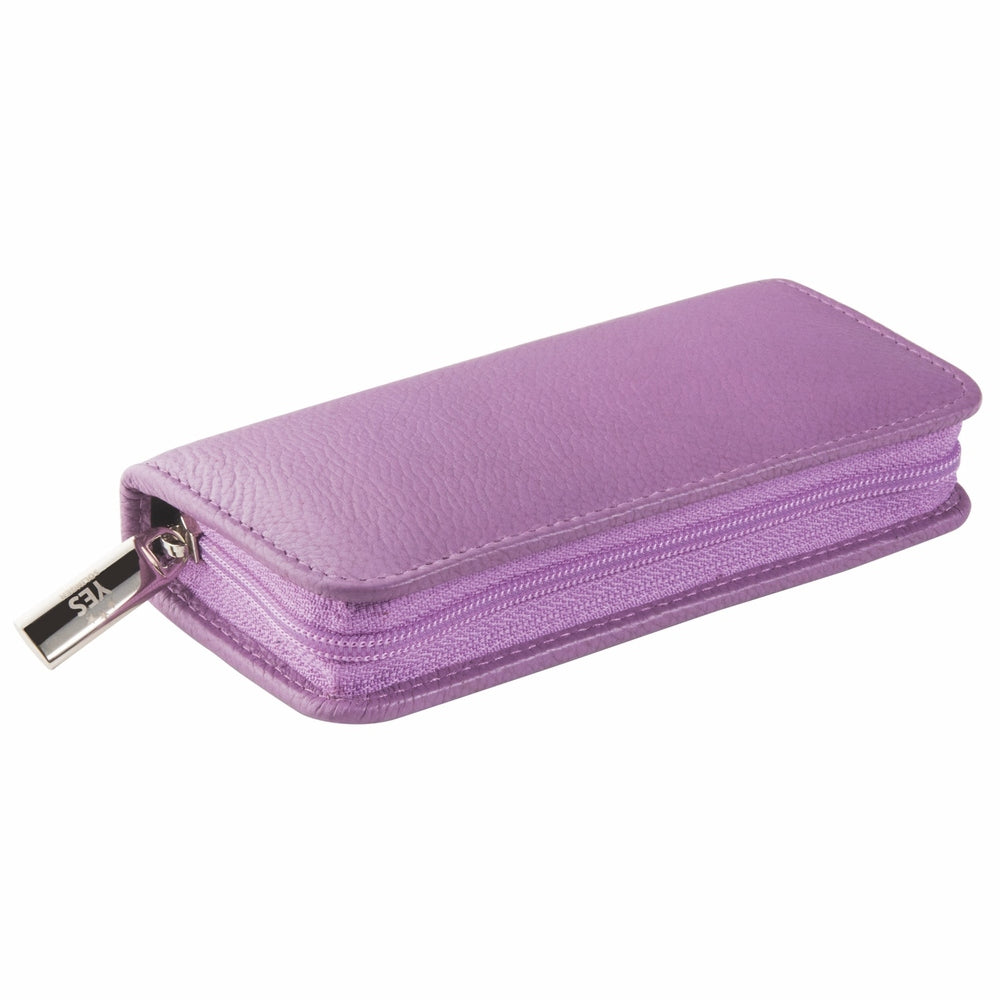 YES Solingen Manicure Reissverschluss-Etui Lavendel 5-teilig