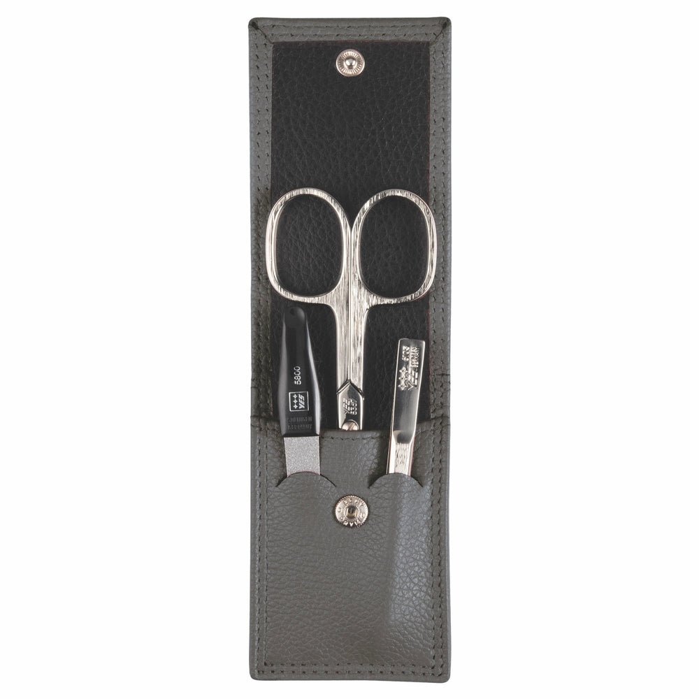 YES Solingen Manicure Taschenetui Taupe 3-teilig