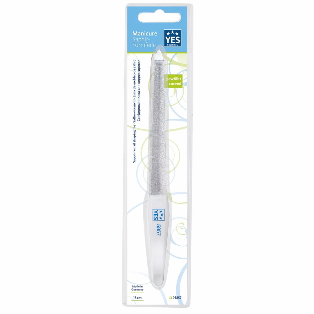 YES Solingen Saphir-Formfeile gewölbt 18 cm