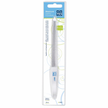 YES Solingen Saphir-Formfeile gewölbt 18 cm