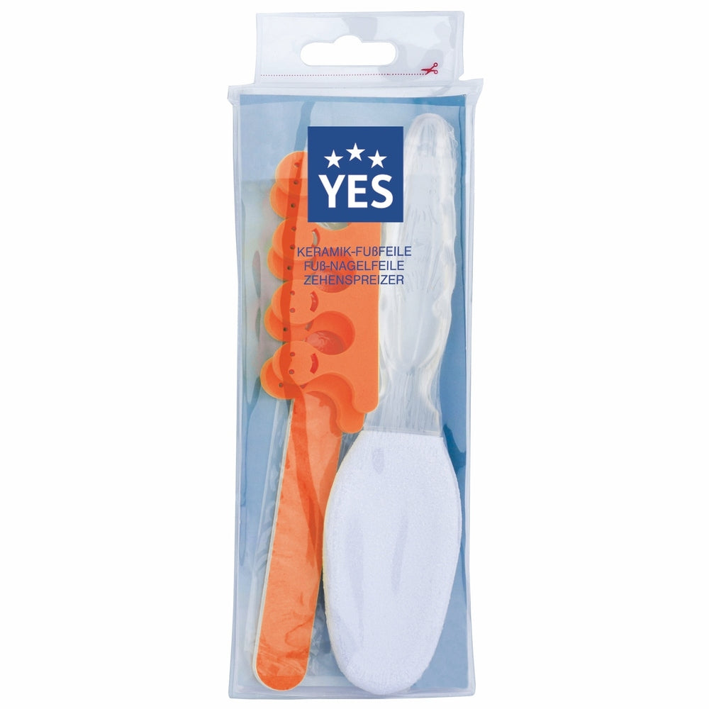Yes Fußpflege-set"pedi-care"orange, 1 KERAMIK-FUSSFEILE