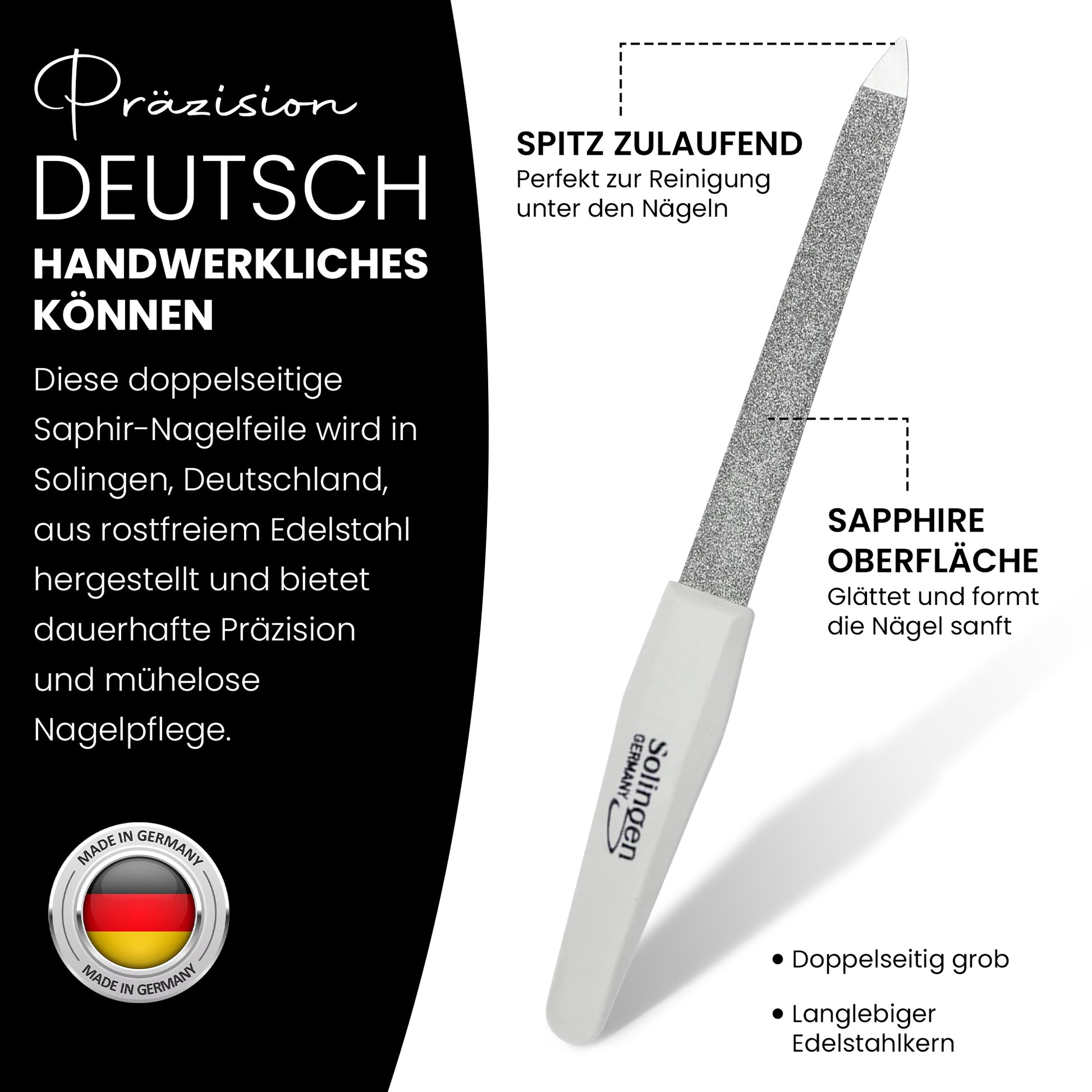 Nagelfeilen Set - 3er Set - Made in Solingen